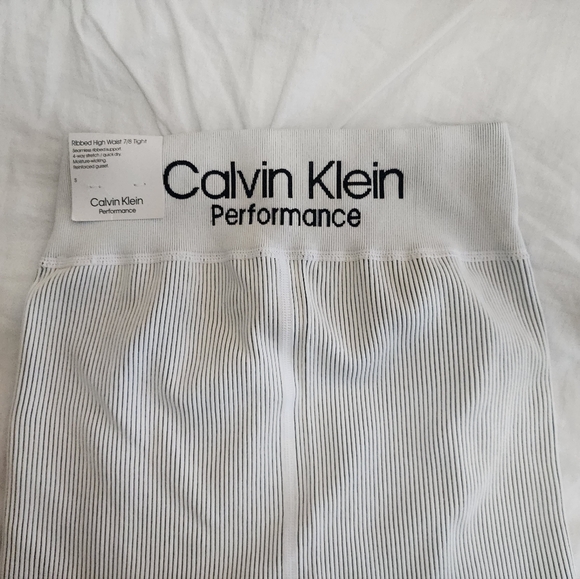 Calvin Klein Performance Leggins in color white/black Small, High waist. - Picture 6 of 11